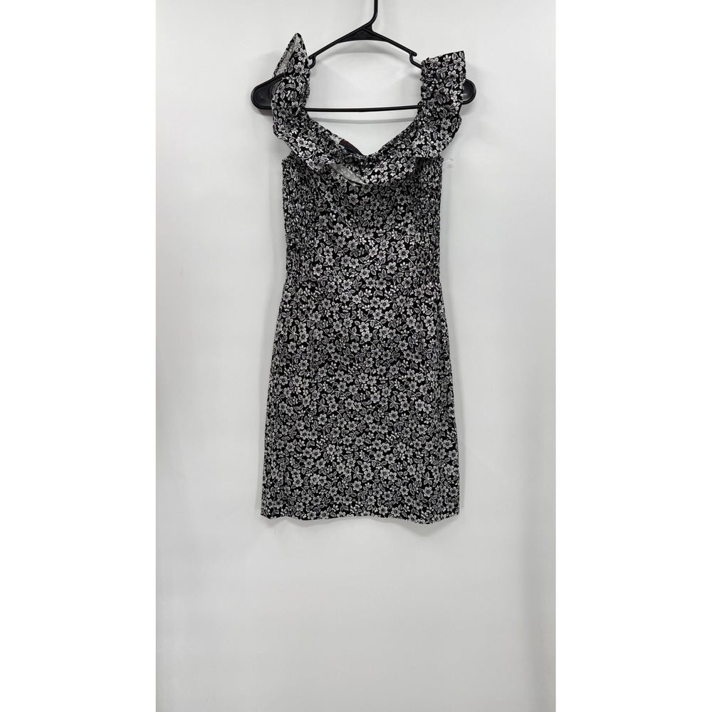 Ralph Lauren Black and White Floral Mini Dress